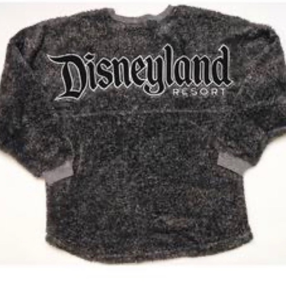 Disneyland Gray and Black Sherpa Pullover